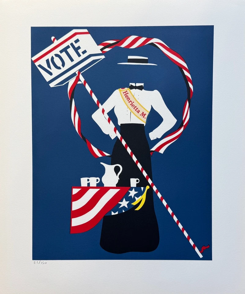 Robert Indiana HENRIETTA M. 1977 Edición Limitada Litografía Arte MADRE DE TODOS NOSOTROS Foto 2 de 4