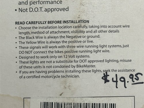 BIKEMASTER Motorcycle LED Universal Oval Mini Turn Signals (266202) - 第 9/10 張圖片