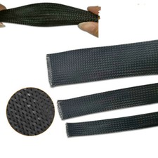 16.4ft PET Expandable Braided Sleeving Wire Cable Tubing Protector Solid Color