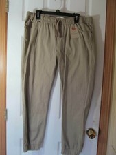 NWT Boy's LEVI STRAUSS  CO. JOGGER ELASTIC CUFF KHAKI TAN SOLID SZ LARGE HUSKY