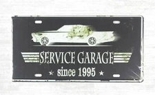 Service Garage since 1995 tin sign car plate garage decoration ideas