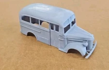 ABS-LIKE 3D RESIN PRINTED 1/48 1940 CHEVROLET SCHOOL BUS BODY - LH DRIVE
