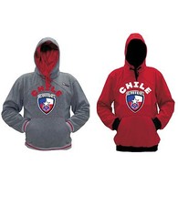 Chile Polyester Warm Fleece Hoodie Made in USA