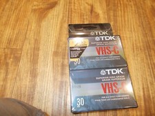 2 TDK VHS-C 30 minutes superior high grade new