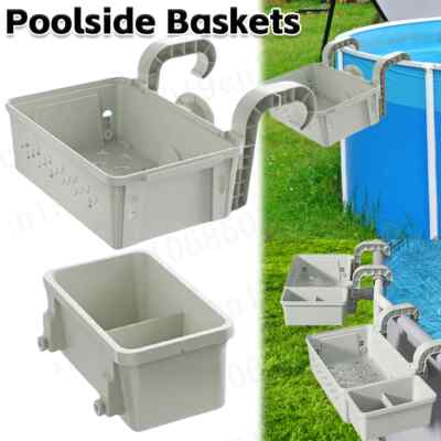 Poolside Storage Basket Above Ground Pool Basket Swimming Pool Above Cup Holder