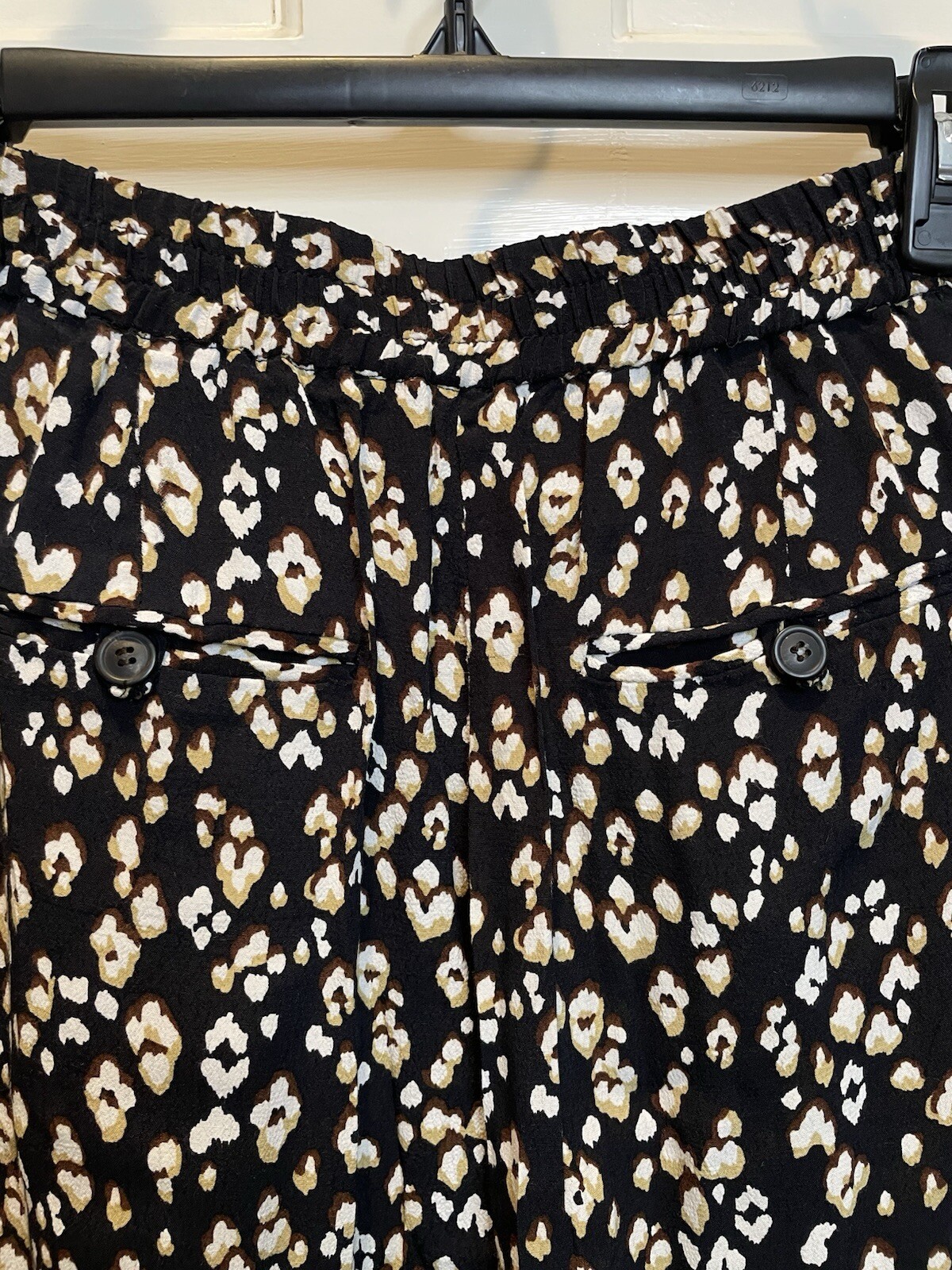 ZARA Basic Collection Size Medium Black Leopard C… - image 3