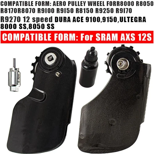 Road Bike Ceramic Bearing Guide Wheel Rear Pulley Axs Transmis 105/R7000 R800 - Picture 3 of 40