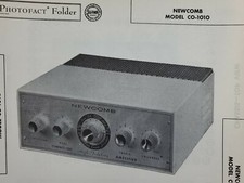 Sams Photofact Repair Service Parts Manual For Newcomb Amp Model CO-1010