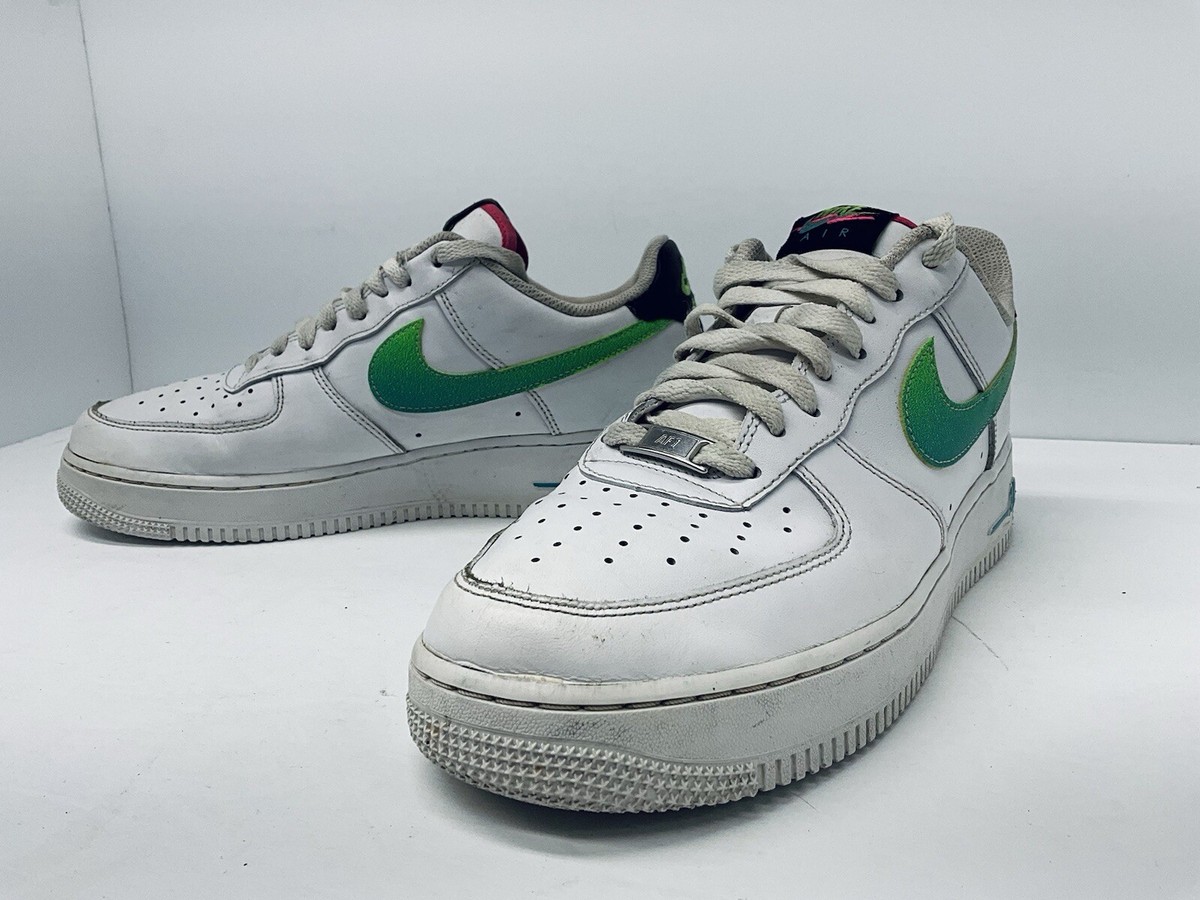 Nike Air AF1 Mens Sneakers Size 11.5 Model DJ5148-100 Aquamarine Swoosh NIKE Air Force 1  main image 3