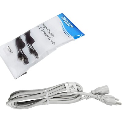 HQRP Weiß AC Stromkabel für Krk Rokit 5 6 8 RP5G2 RP6G2 RPG2 RP8G2 VXT8/6/4