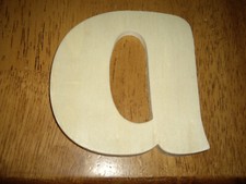 NEW Wood Lower Case Letter a 4" tall