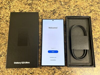 Excellent In-Box Samsung Galaxy S23 Ultra 5G SM-S918U 256GB AT&T Cricket Boost