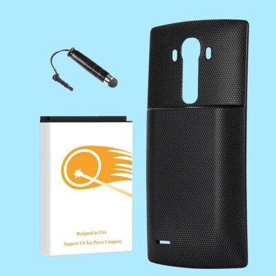 High Capacity 10100mAh Extended Battery Hard Cover Stylus for LG G4 VS986 Phone