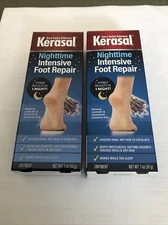 2 pack Kerasal Nighttime Intensive Foot Repair Skin Healing Ointment for Cracked