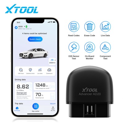 2026 XTOOL AD20 OBD2 Auto Diagnostic Code Reader Check Engine AI Smart Diagnosis