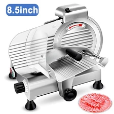 Zomagas 8.5" Commercial Meat Slicer 210W Electric Frozen Meat Cheese Food Slicer