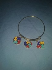 Autism Awareness Bracelet - puzzle pieces