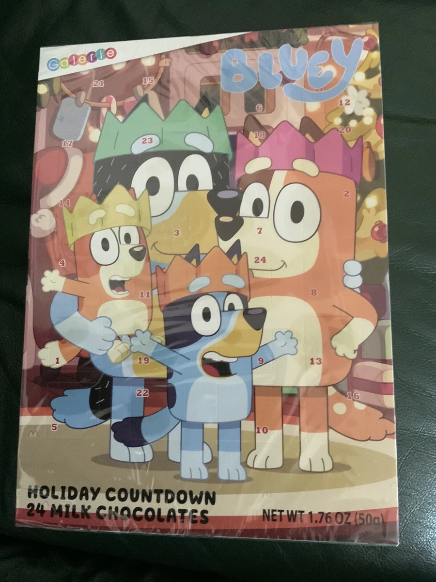 Bluey Holiday Milk Chocolate Countdown Calendar By Galerie | eBay