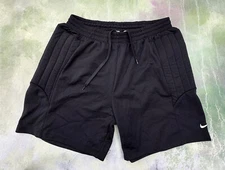 Vintage Nike Men's Black Soccer Goalkeeper Padded Shorts Size XL.