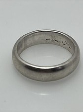 G - Vtg Sterling Silver Wedding Band Sz 7