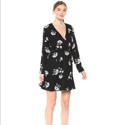 NWOT Lush Elly Vintage Floral Wrap Dress S