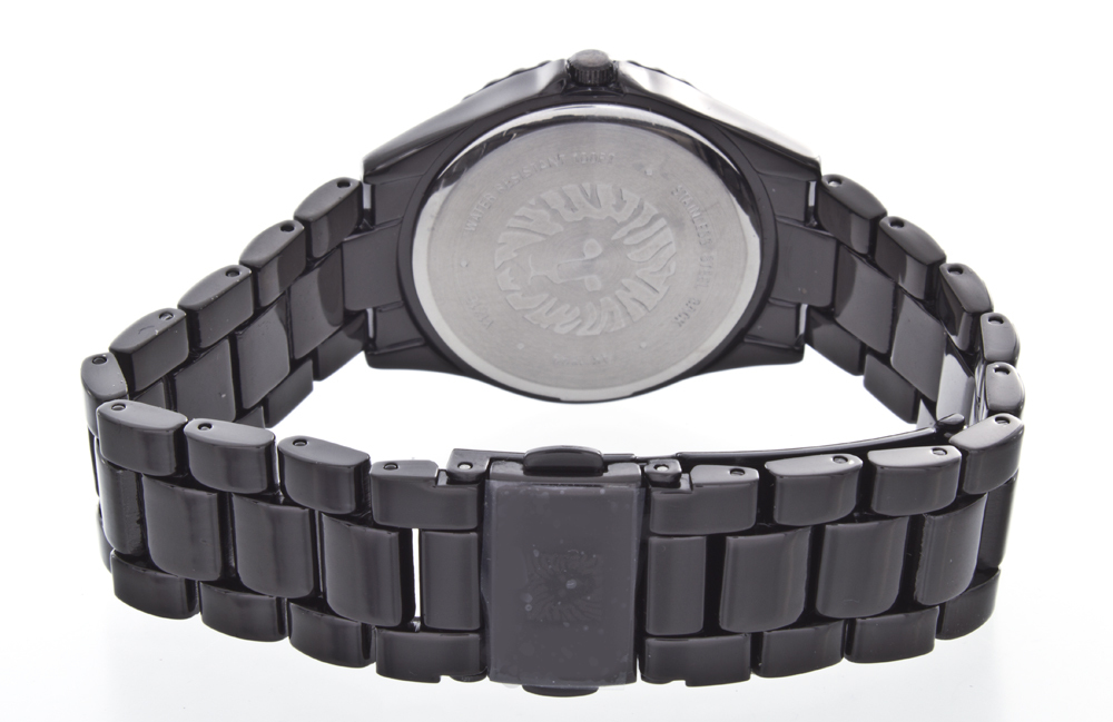 Anne Klein Women’s Black Dial Black-Trim Band Watch AK/1899 New w/Box & Manual Anne Klein Women main image 2
