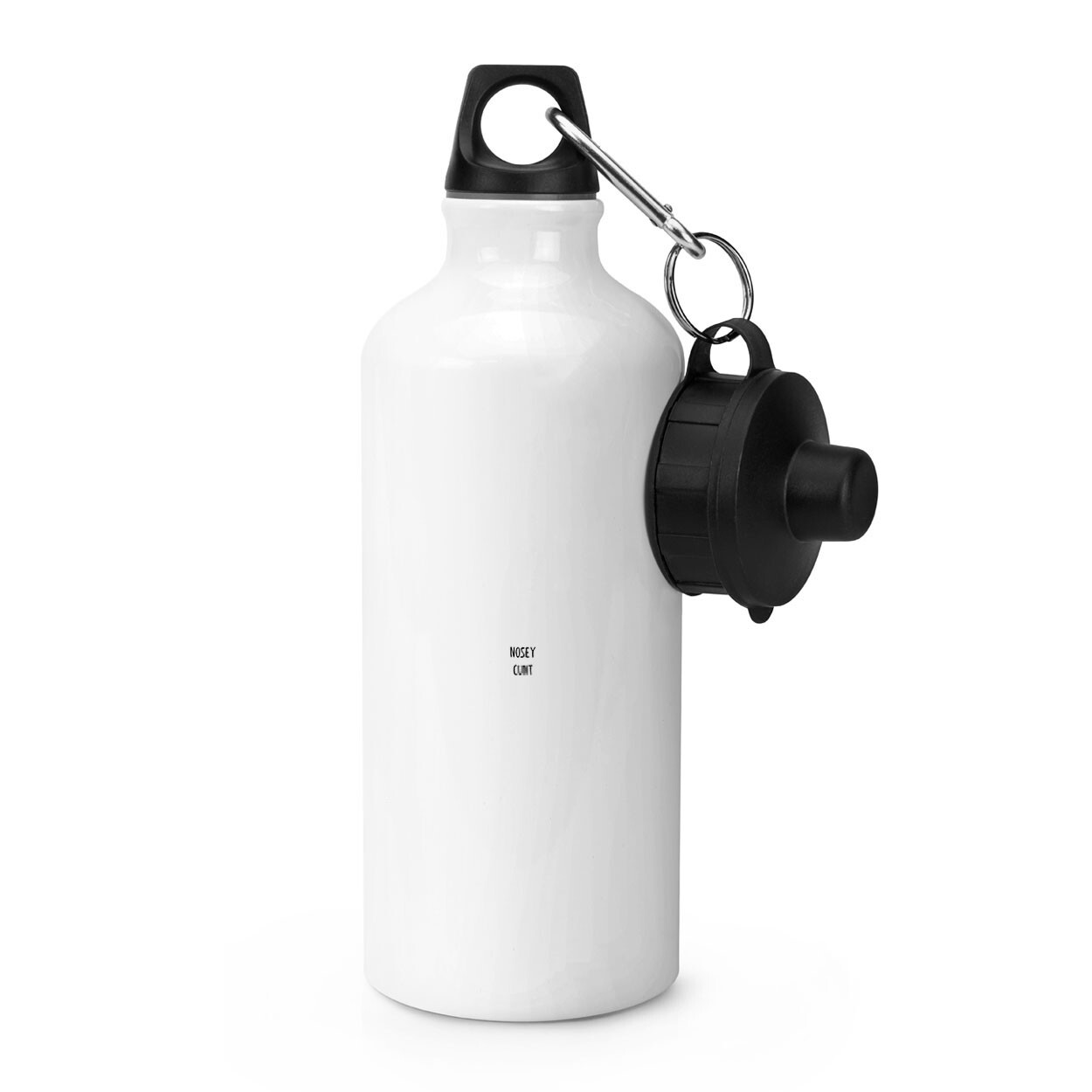 Nosey C*nt Sports Water Bottle Sarcastic Humour Rude Work Employee Boss Birthday