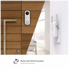 EZVIZ 2MP DB1C Doorbell & Wi-Fi Chime with Built-In Speaker, AI Person Detection