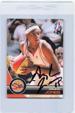 2008 Rittenhouse WNBA #24 Asjha Jones Sun Signed Auto *J9330