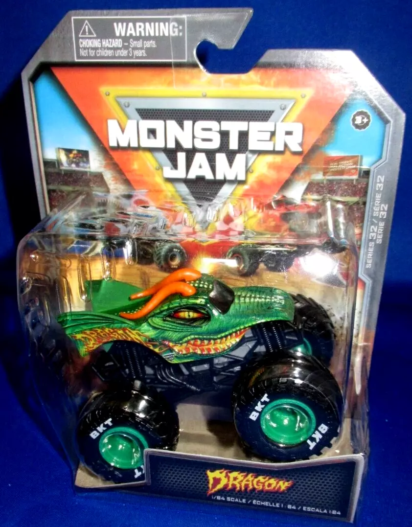 Monster Jam, Dragon Vs. Full Charge 1:64 Scale Die-Cast Monster Trucks