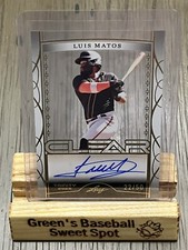 2022 Leaf Trinity Baseball Luis Matos Clear Auto 22/50 San Francisco Giants