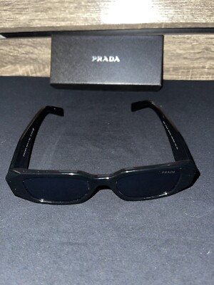 Prada PR17WS 1AB5S049 Women's Sunglasses 49 mm Black / Dark Grey Lens