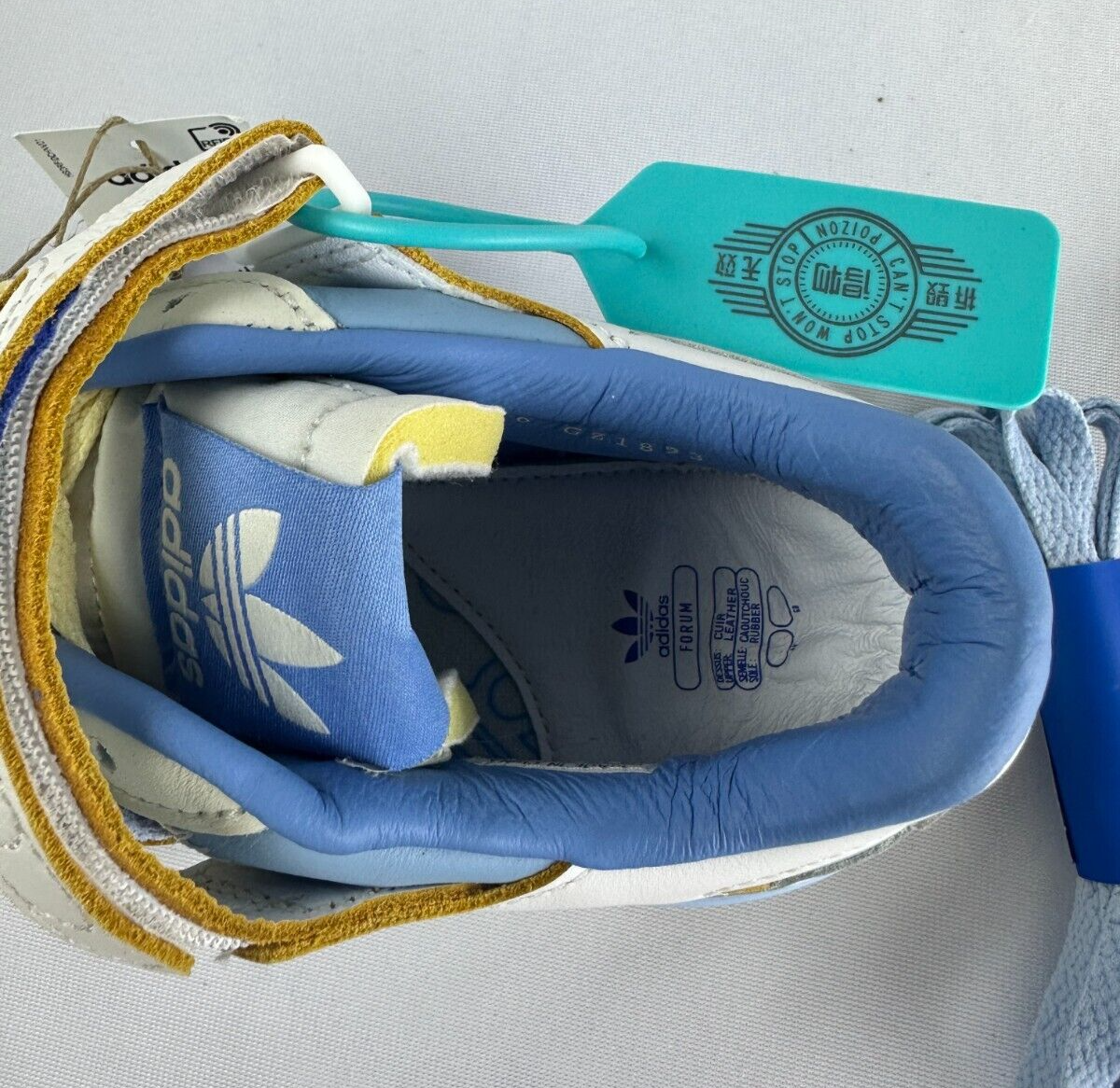 Adidas Mens 5 Forum 84 LG Blue White Clear Sky Skate Shoes Sneaker