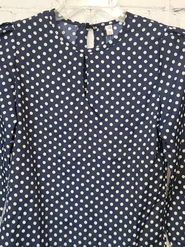 Overmal Women's Polka Dot Long Sleeves Blouse Size M - Picture 2 of 8