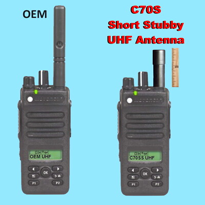 C70S TUNED Short Stubby UHF Antenna for Motorola XPR MotoTrbo XPR7350 XPR7550