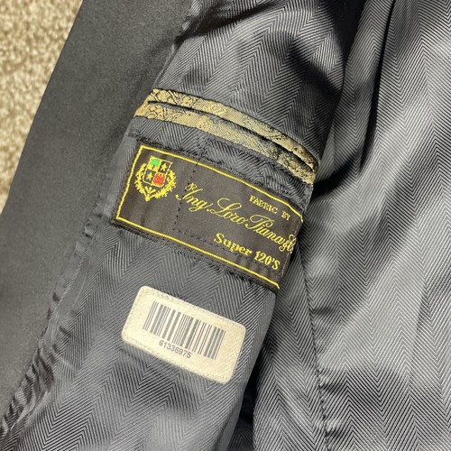 Joseph Abboud Black Tie Loro Piana Super 120s Tuxedo Jacket Blazer Coat Mens 36 - Picture 5 of 7