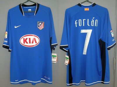 Maillot Nike Atlético Madrid Extérieur 2007/08 – Bleu, Taille L Homme – Portugal