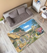 3D Cottages Farmer ZHUA01 Game Non Slip Rug Mat Photo Carpet Trevor Mitchell Zoe