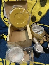 Vintage Westwood Aluminum Fondue Set Harvest Gold 2 Qt