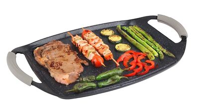 Grillpfanne Grillplatte BBQ Induktion Aluguss beschichtet Cheffinger CF-GP47