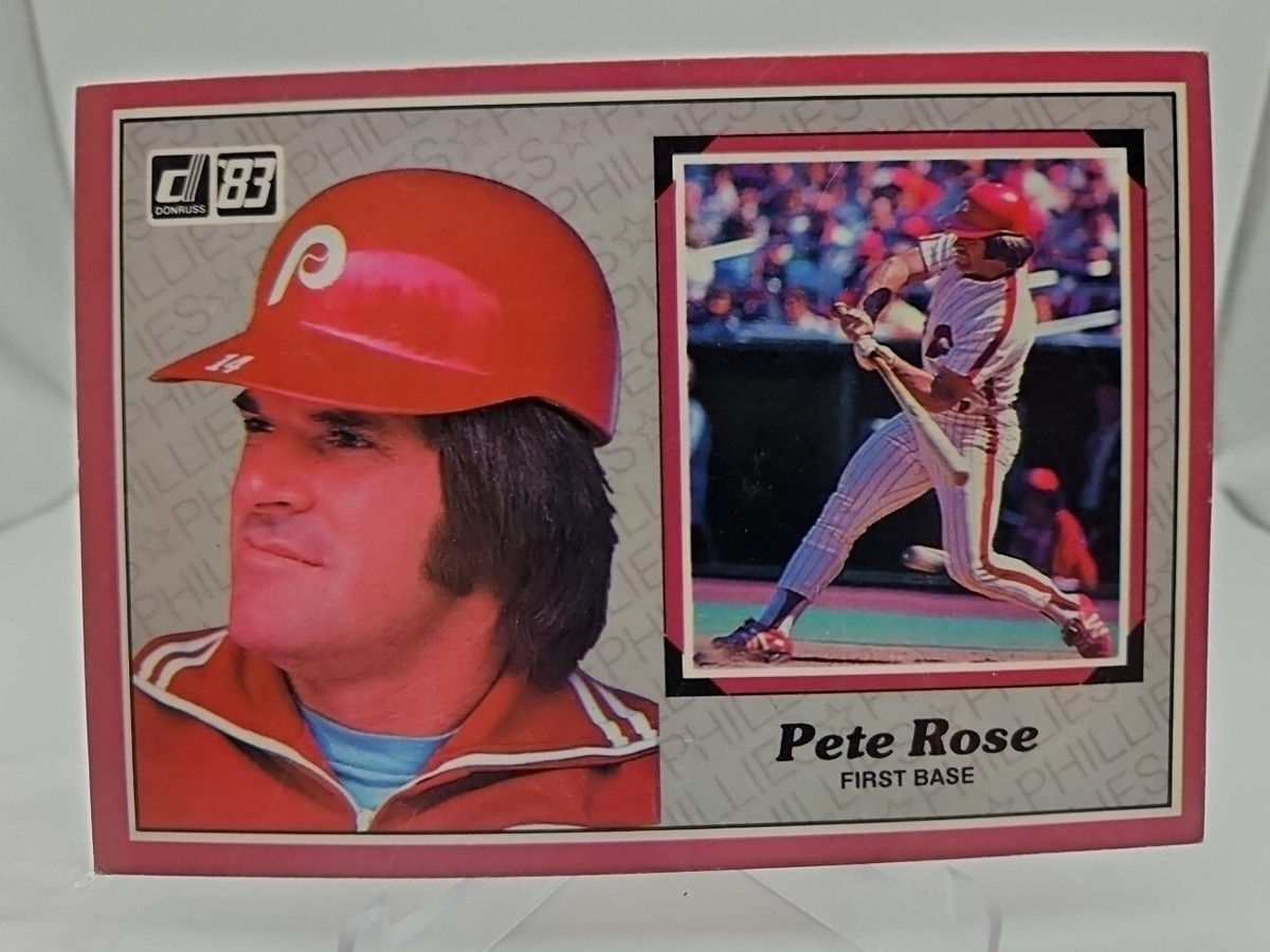 Oversized 1983 Donruss Action All-Stars Pete Rose Phillies Card No