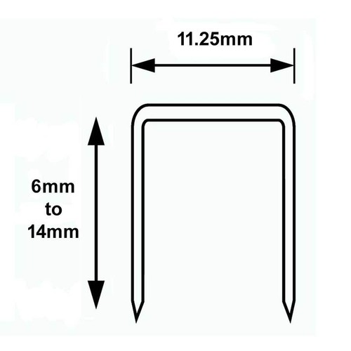 Typ 53 Heftklammern Schwerlast - Stanley TR Arrow JT21 Tacwise 6 mm 8 mm 10 mm 14 mm - Bild 2 von 15