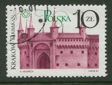 Poland Stamp Scott #2809 Cracow Restoration Type of 1982/ 1987