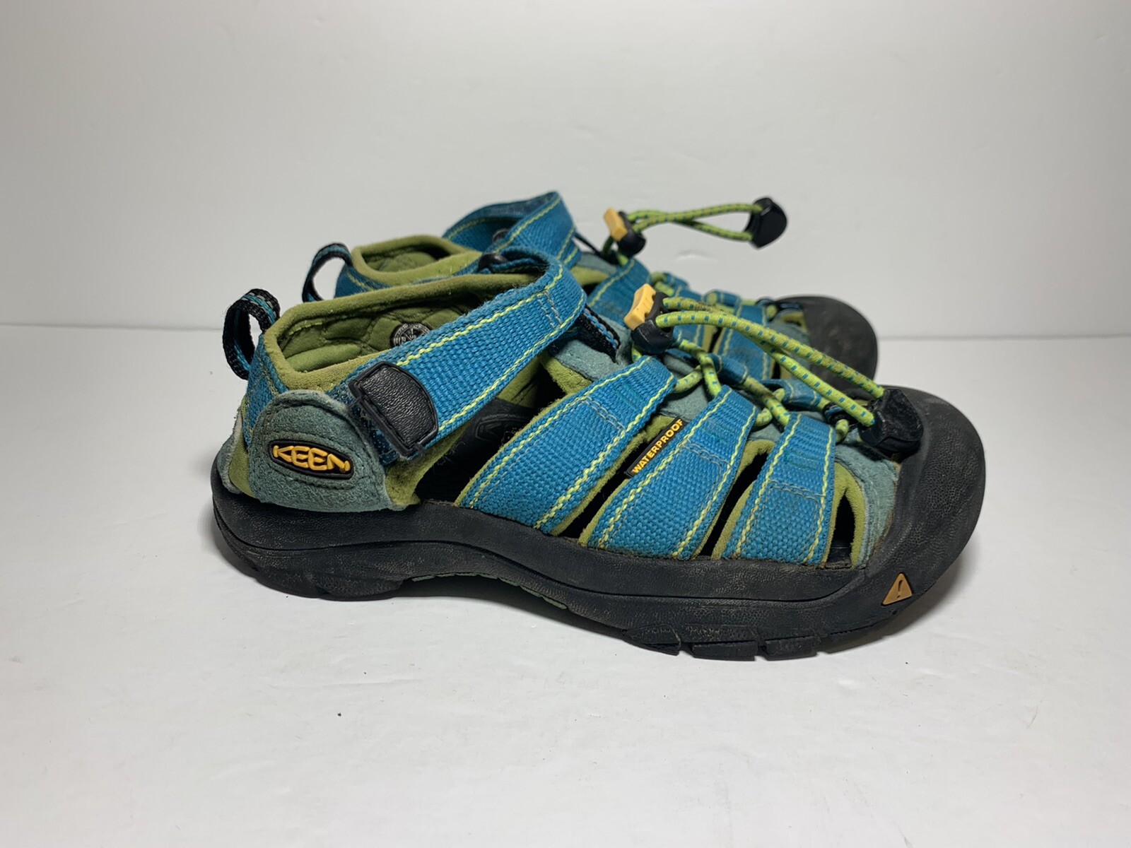 Sandali da trekking impermeabili Keen ragazzo blu verde Newport H2 taglia 1