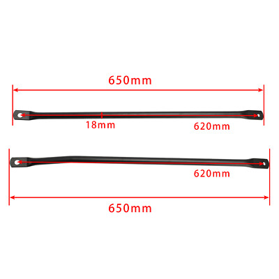 Frame Support Struts Right + Left w/ Weld-on Plate for Simson S50