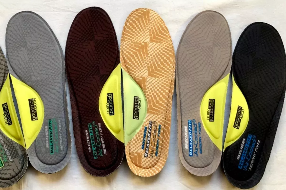 SKECHERS Memory Foam Air Cooled Relaxed Fit /Gogamat Insoles US Mens 7-14 E  Wide