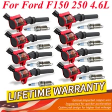 Tune-up Kit Spark Plugs and Coils Pack Set of 8 Fit 2000-2008 Ford F-150 4.6L V8