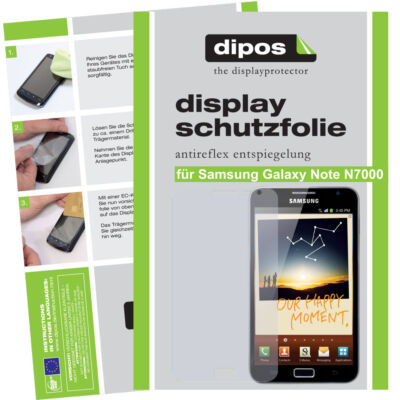 1x Schutzfolie für Galaxy Note N7000  matt Display Antireflex