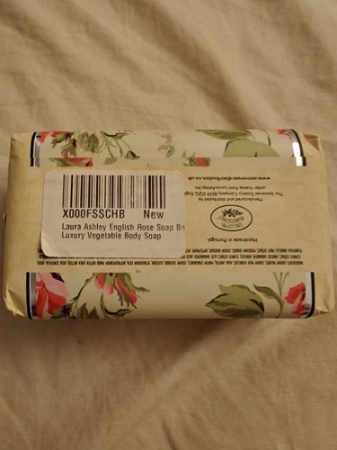 Laura Ashley ENGLISH ROSE Jumbo Luxury Soap Bar 300 gr.10.5 oz - Picture 2 of 4