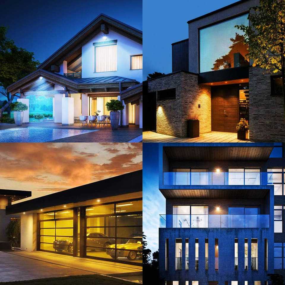 Motion Sensor Flood Light Bulbs, Dusk to Dawn LED Security Light E26